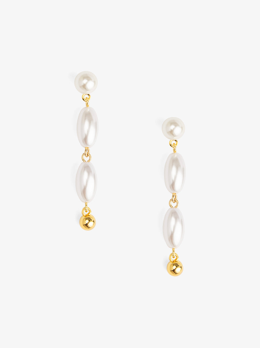 Rice Pearl Drop Earring