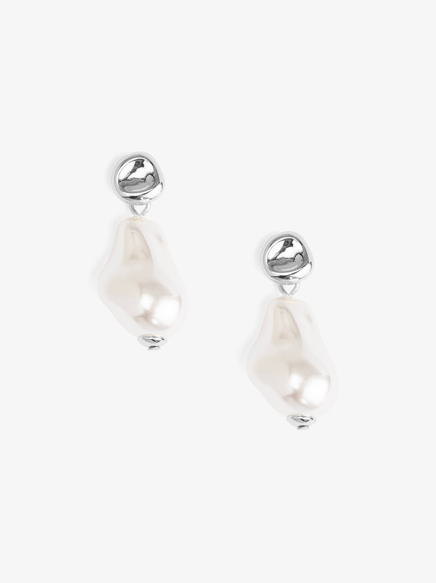 Small Baroque Pearl Drop Earring