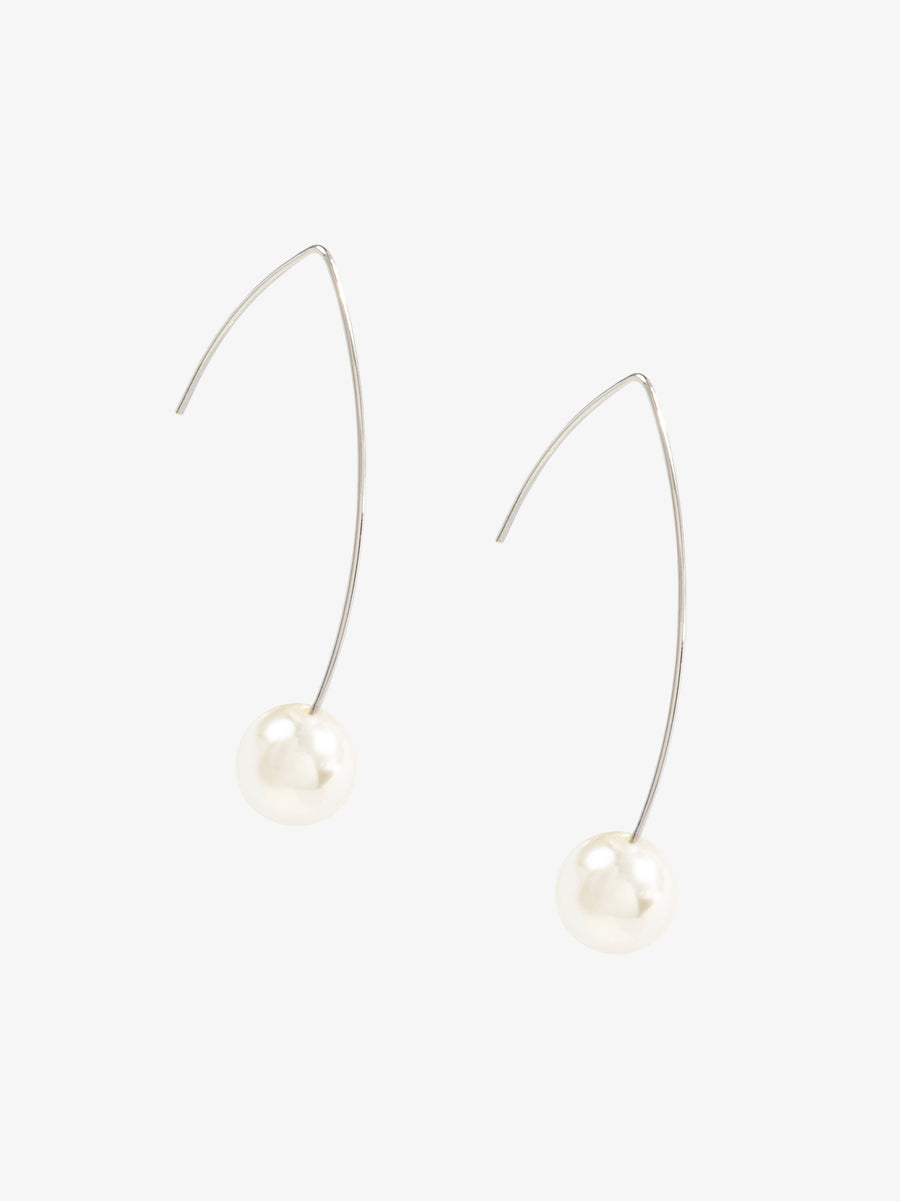 Threader Pearl Drop Earring