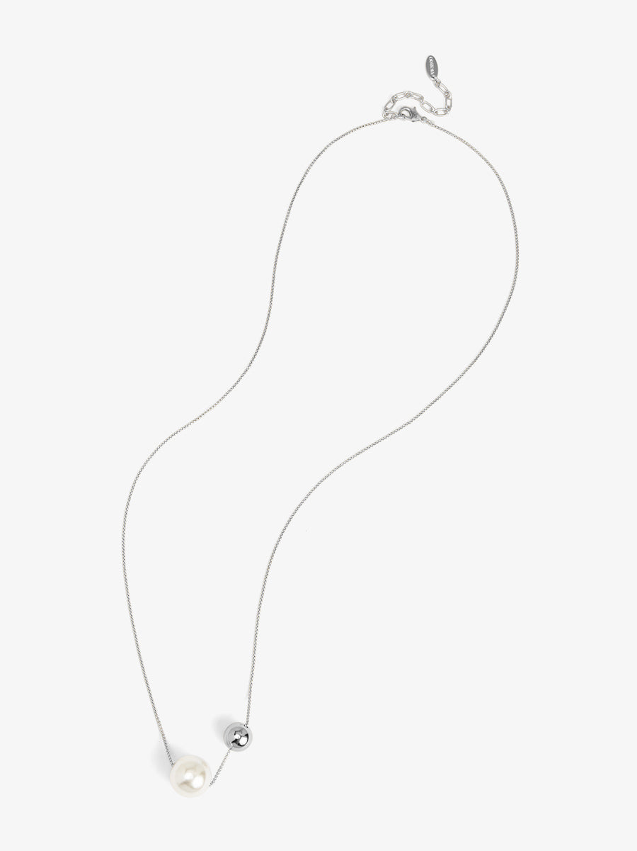 Pearl and Bead Long Necklace