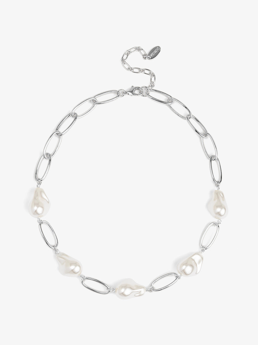 Baroque Link Collar Necklace