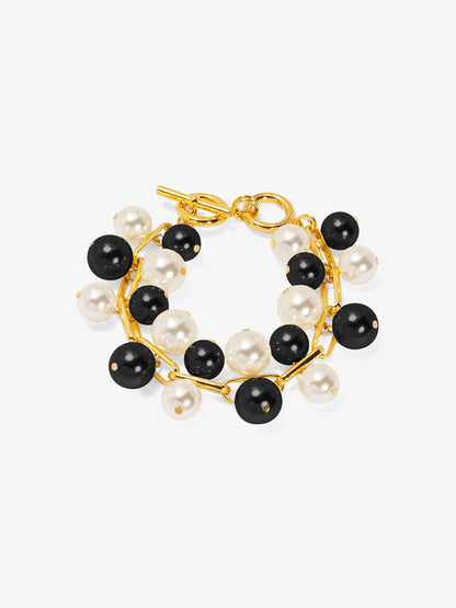 Pearl and Chain Bracelet