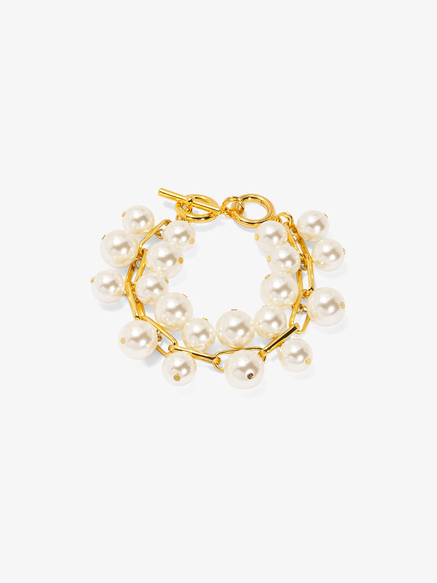 Pearl and Chain Bracelet