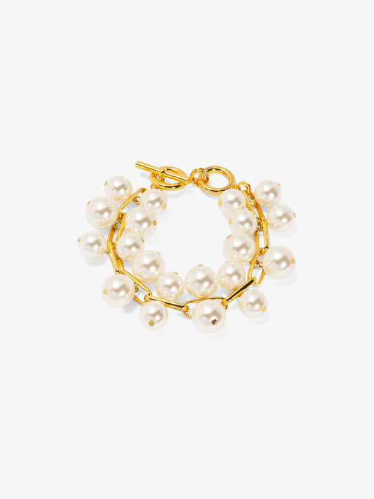 Pearl and Chain Bracelet