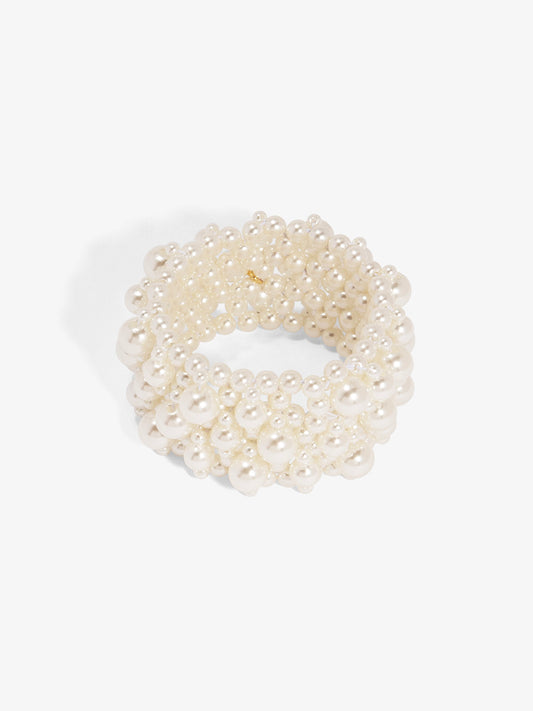 Stacked Pearl Stretch Bracelet