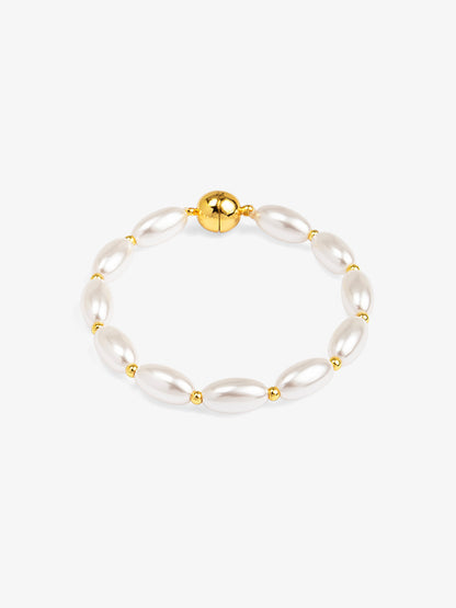 Rice Pearl Magnet Bracelet