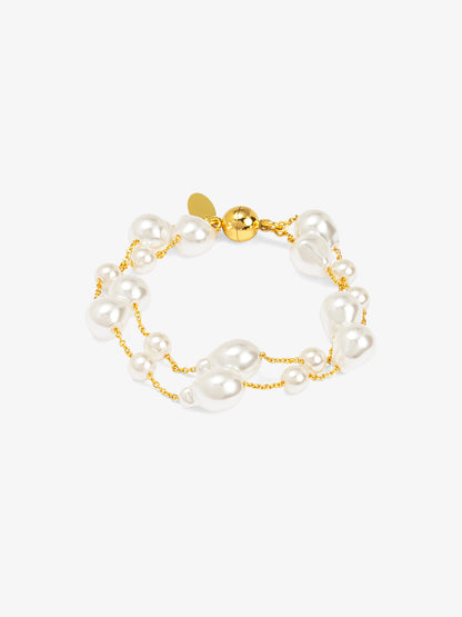 Baroque Duo Chain Magnet Bracelet
