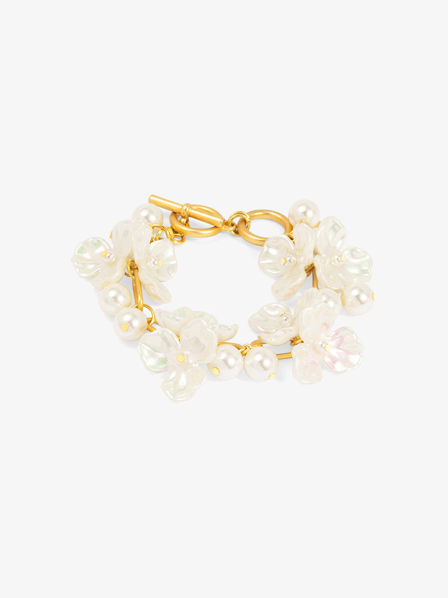 Bloomlight Pearl Flower Bracelet