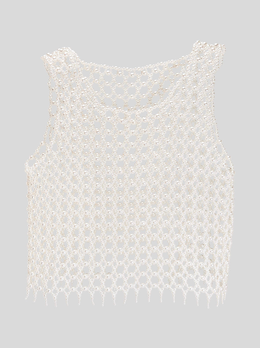 Lattice Pearl Vest