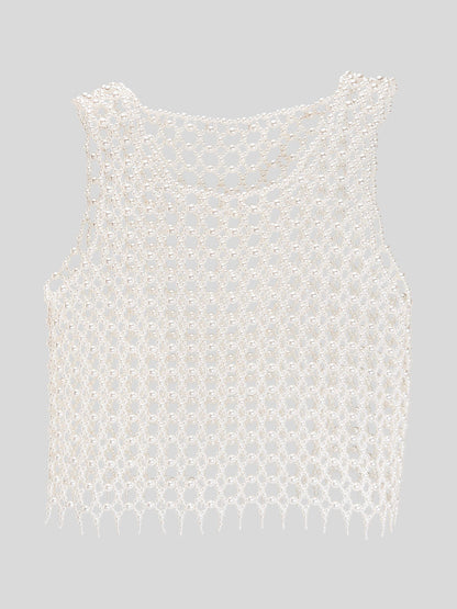 Lattice Pearl Vest