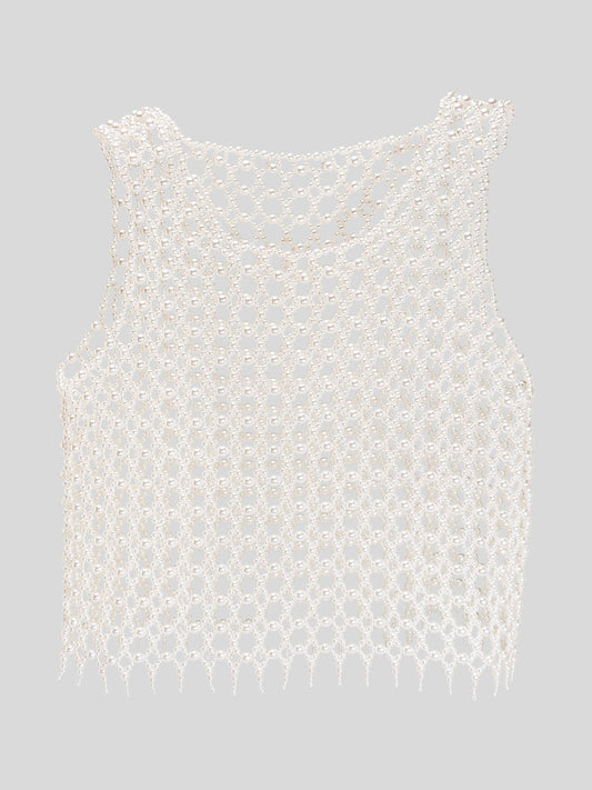 Lattice Pearl Vest
