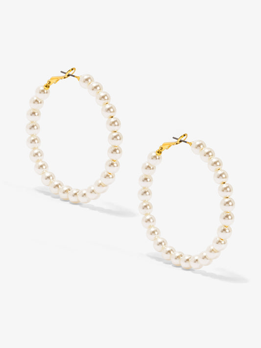 Beaded Hoop Earrings