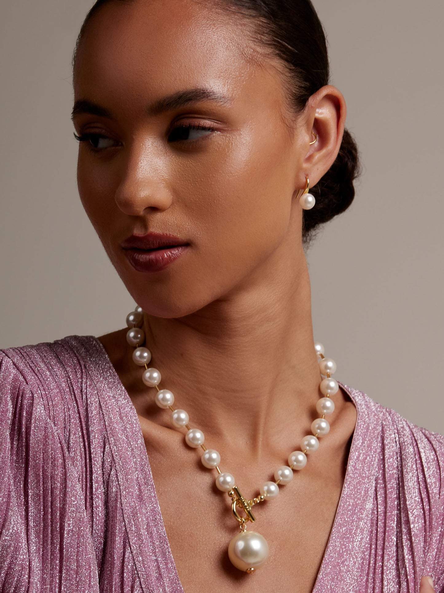 Classic Pearl Beaded Drop Earring