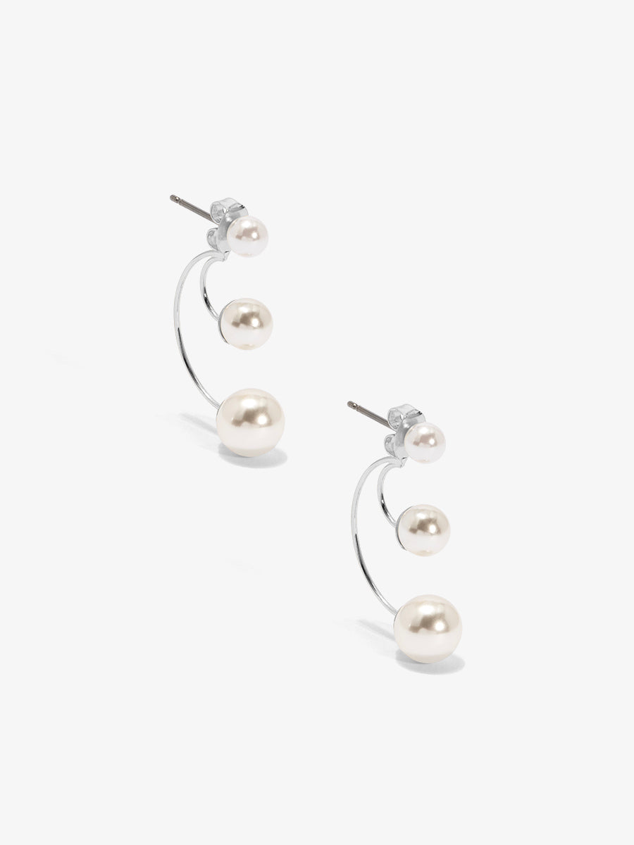 Pearl Trio Ear Jacket Earring