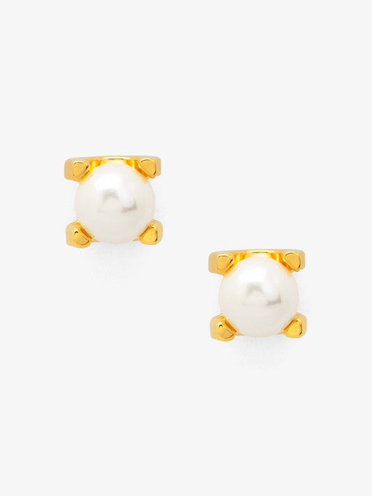 Pearl Stud Earring with Setting