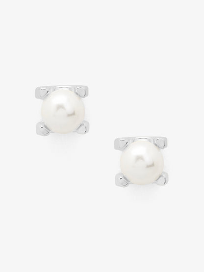 Pearl Stud Earring with Setting