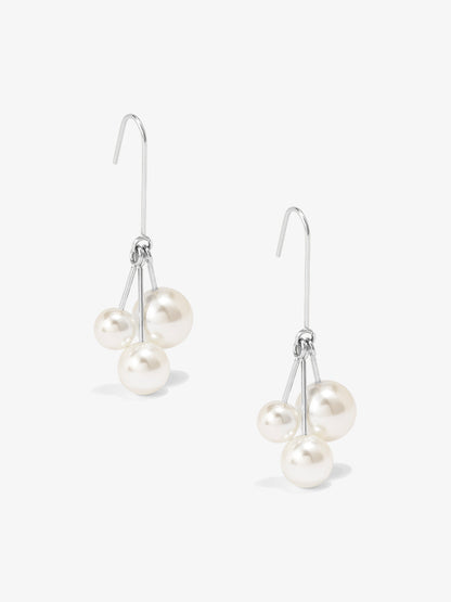 Pearl Cluster Drop Earring