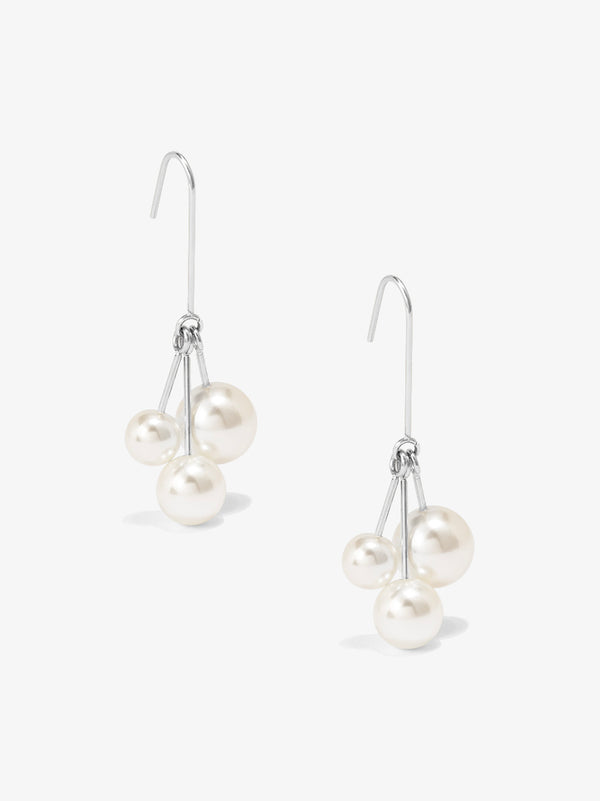 Pearl Cluster Drop Earring