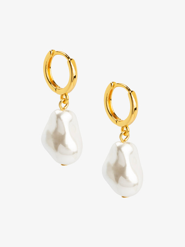 Baroque Single Pearl Drop Earring