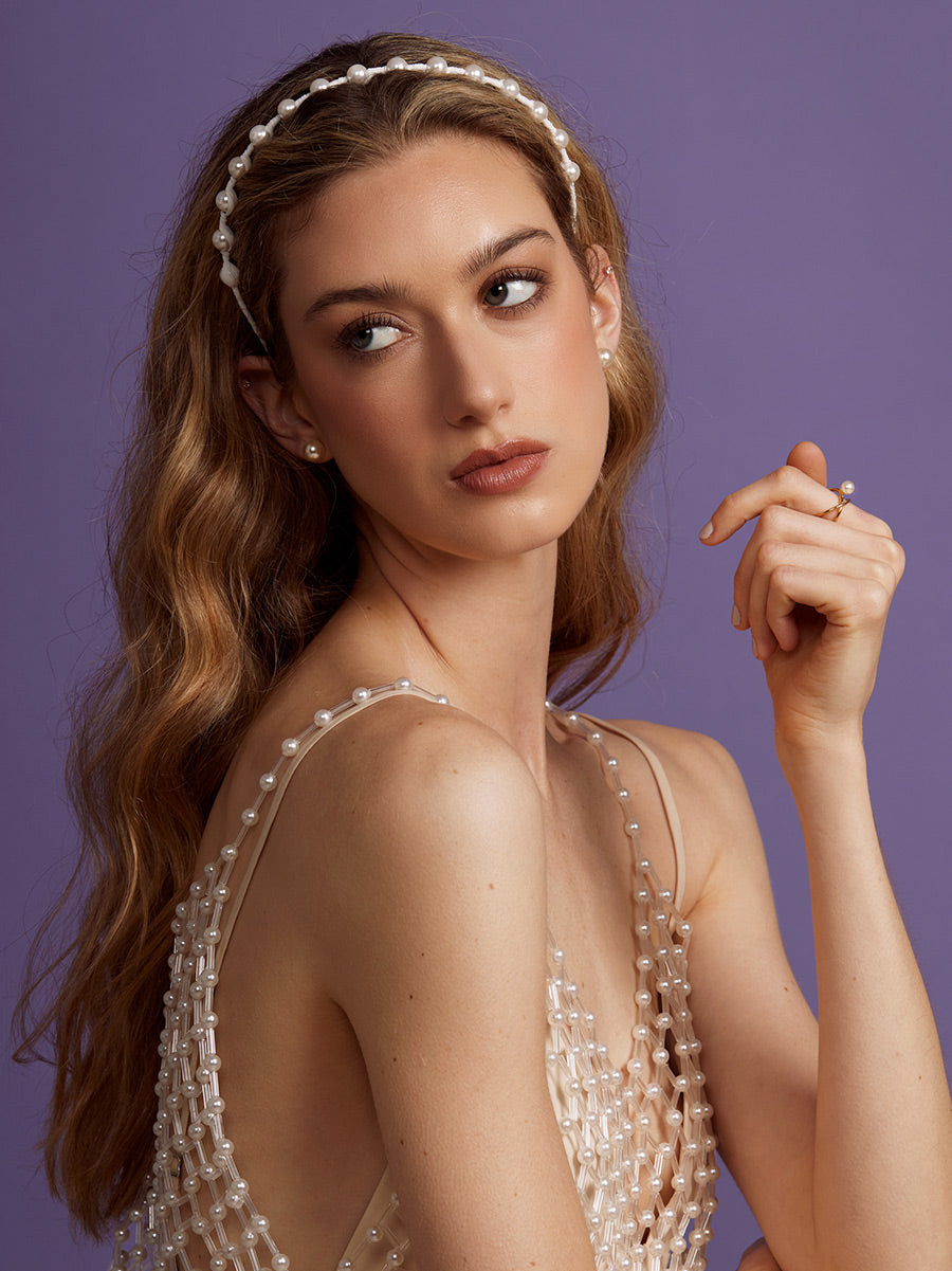 Small Pearl Stud Earring