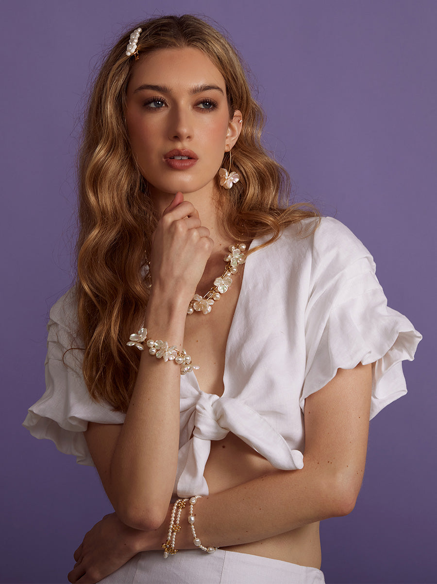 Bloomlight Threader Drop Earring