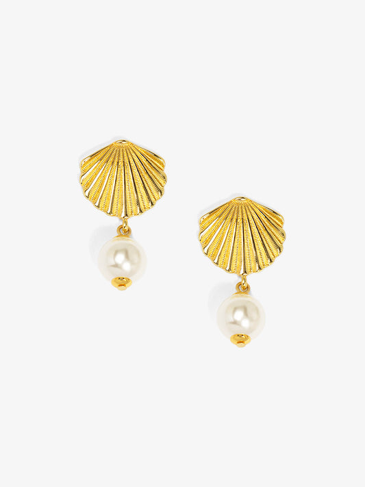Scallop Drop Earring
