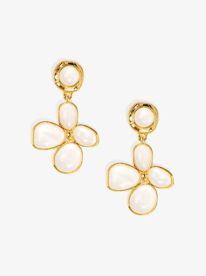 Mother of Pearl Flower Drop Earring