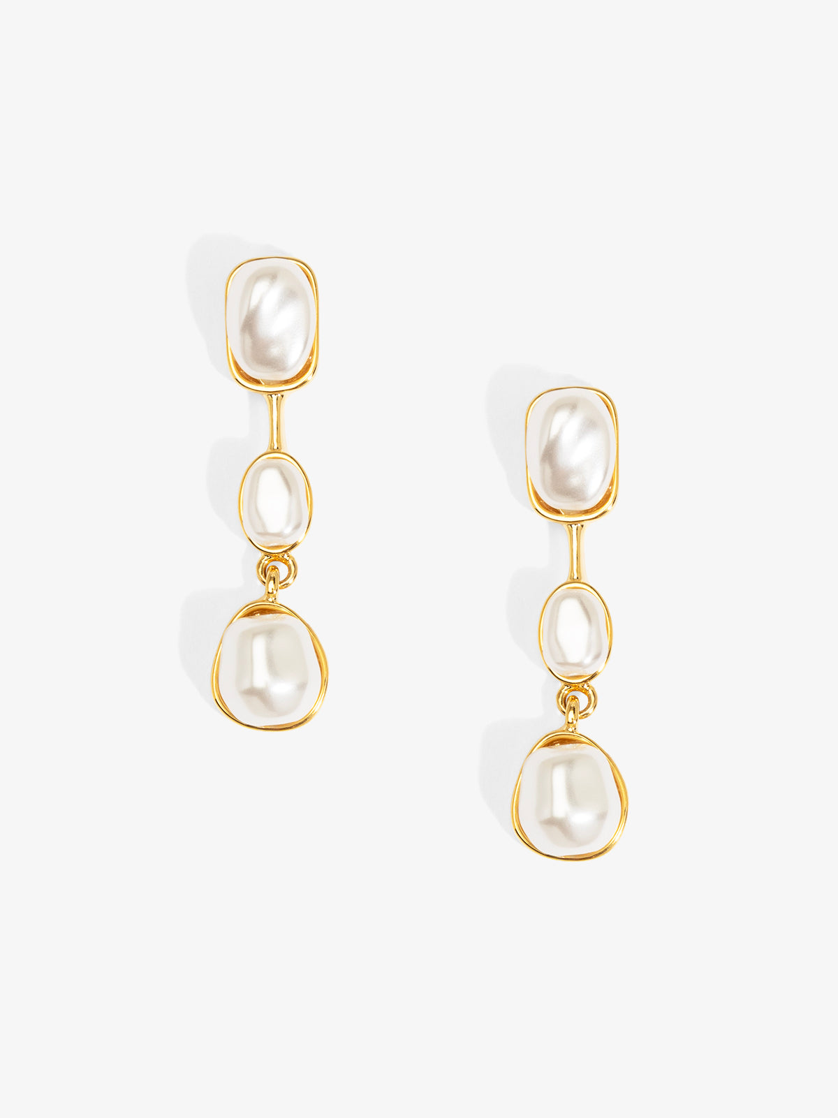 Baroque Trio Drop Earring