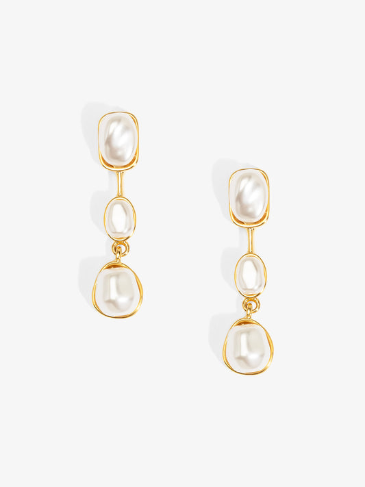 Baroque Trio Drop Earring
