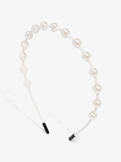 Braided Pearl Trim Headband