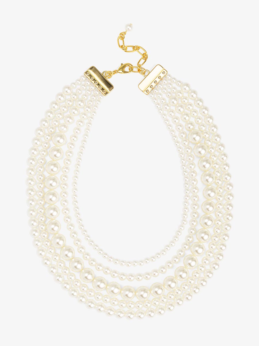 5 Strand Beaded Necklace