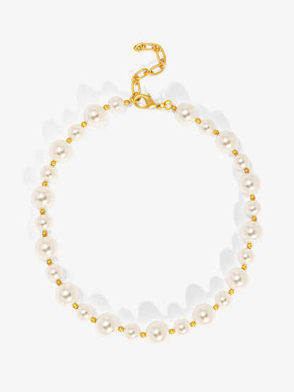 Mixed Pearl Collar Necklace