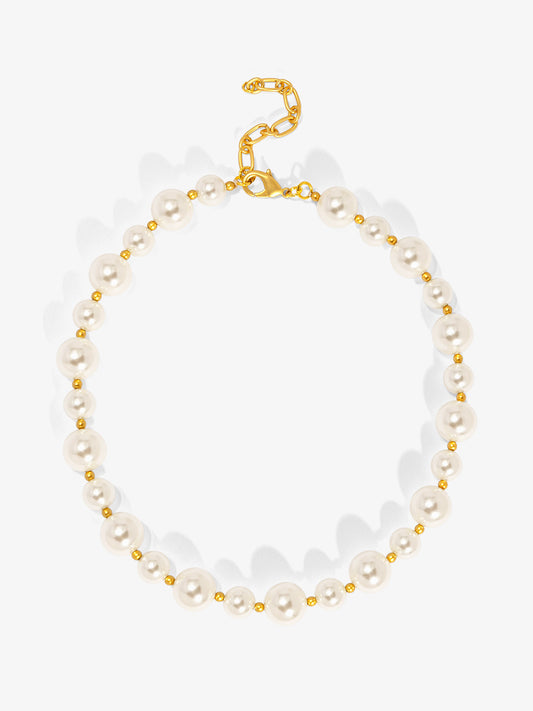 Mixed Pearl Collar Necklace
