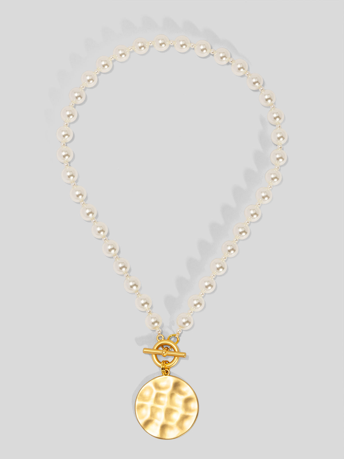 Pearl & Charm Collar Necklace