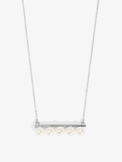 Pearl Bar Collar Necklace