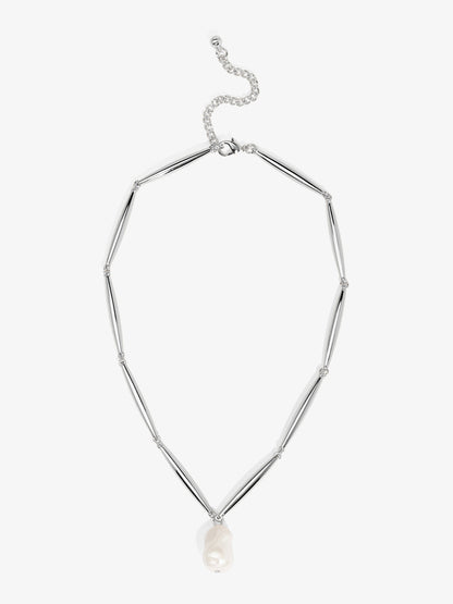 Baroque Pearl Pendant Short Necklace