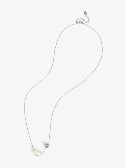 Pearl and Bead Long Necklace