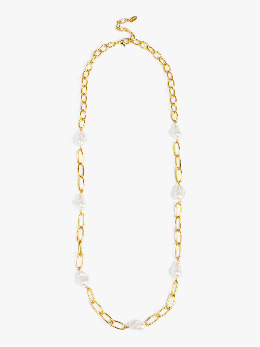 Baroque Link Long Necklace
