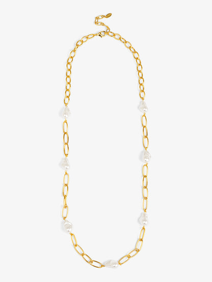 Baroque Link Long Necklace