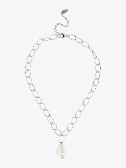 Baroque Drop Pendant Necklace