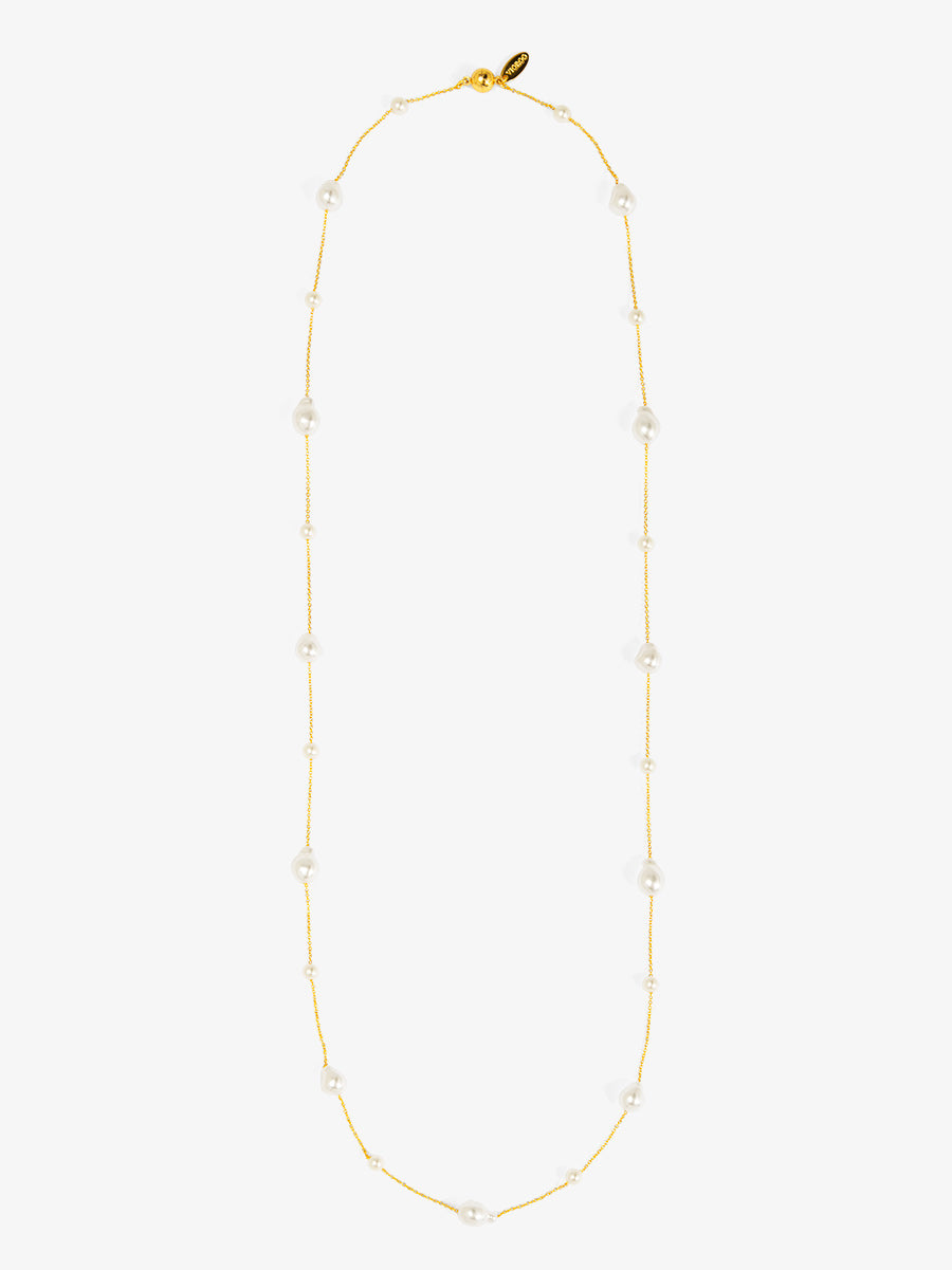 Baroque Pearl Long Necklace