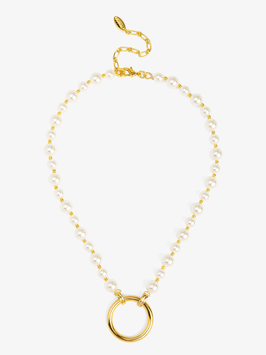 Circle Ring Pendant Necklace