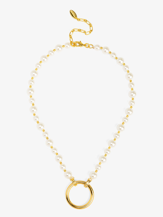 Circle Ring Pendant Necklace