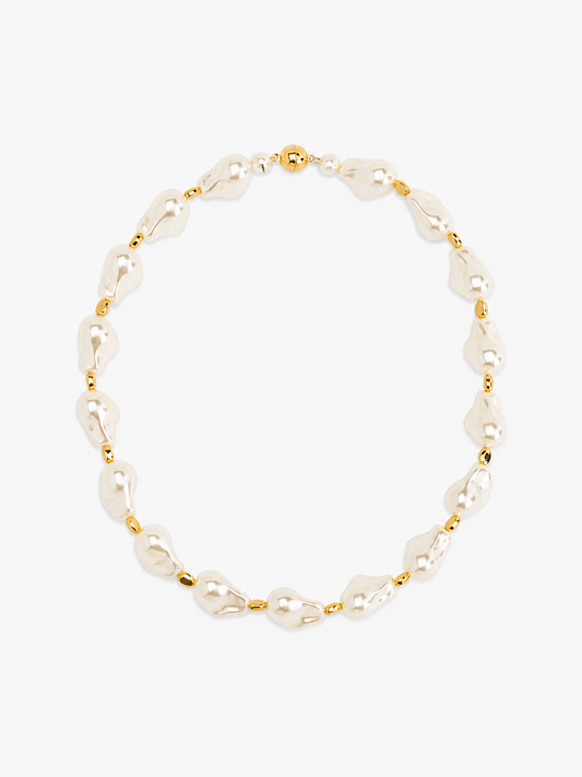Baroque Pearl Magnet Necklace