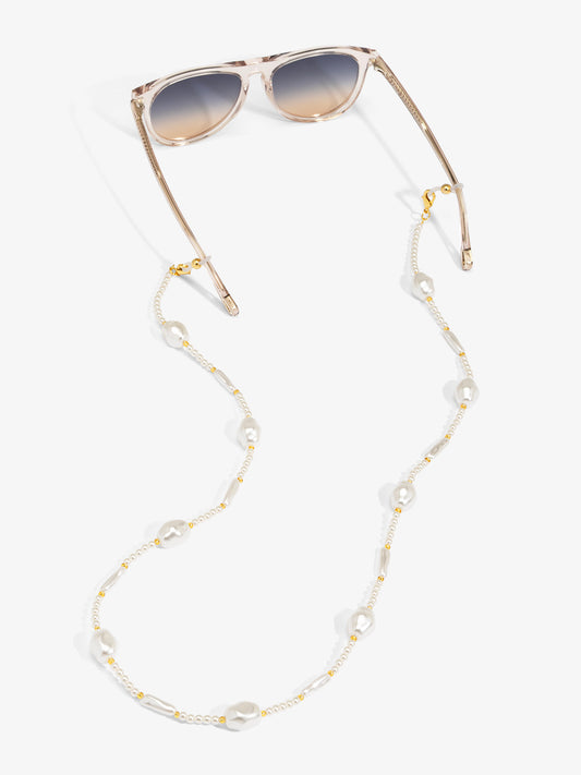 Baroque Pearl Beaded Glass Chain
