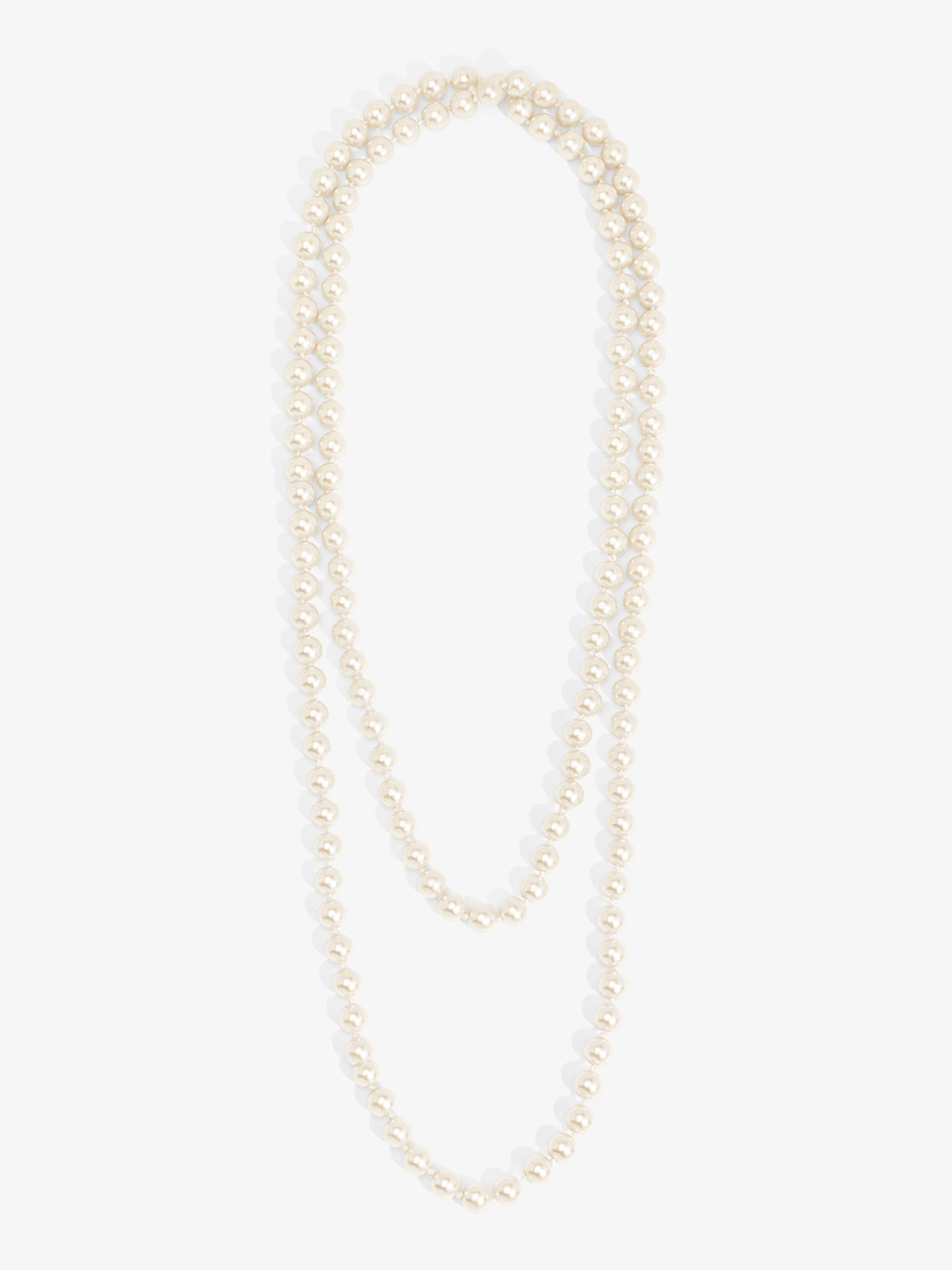 10mm Pearl Beaded 60" Long Necklace