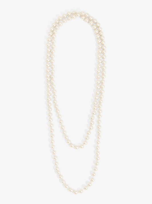 10mm Pearl Beaded 60" Long Necklace