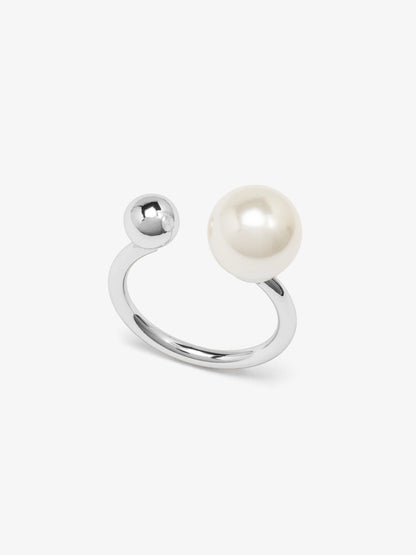 Pearl and Gold Bead Ring