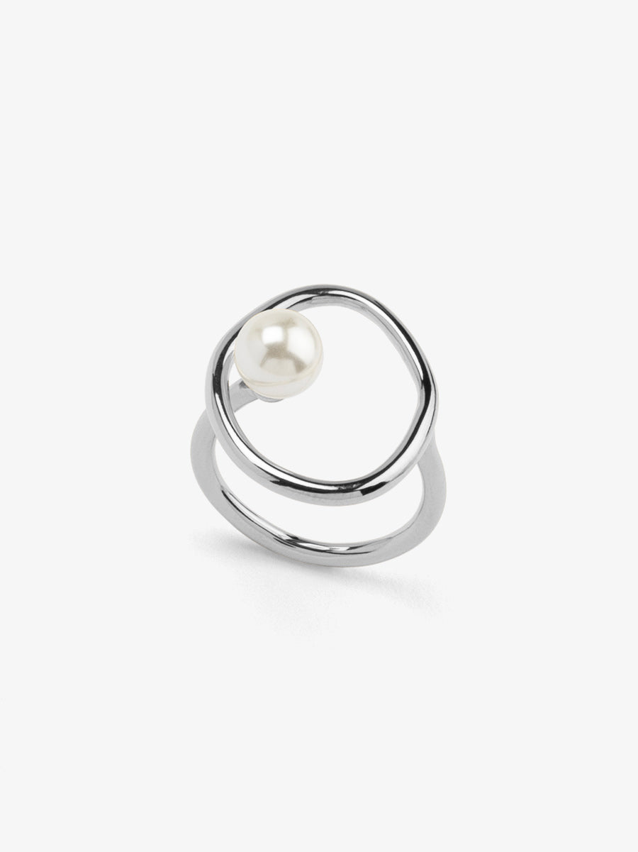 Encircled Pearl Ring